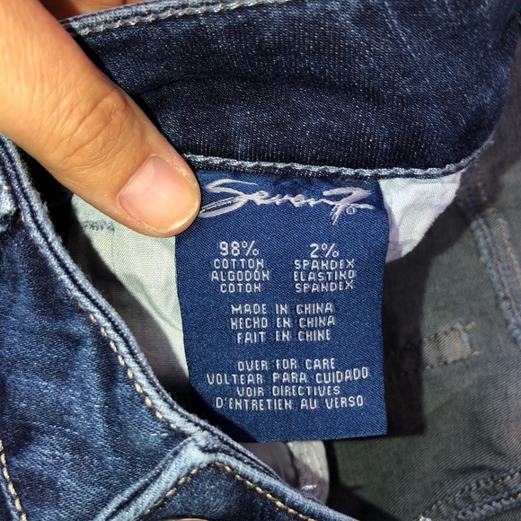 Seven7 Distressed Jewel Ankle Skinny Jeans 8 - Picture 9 of 16